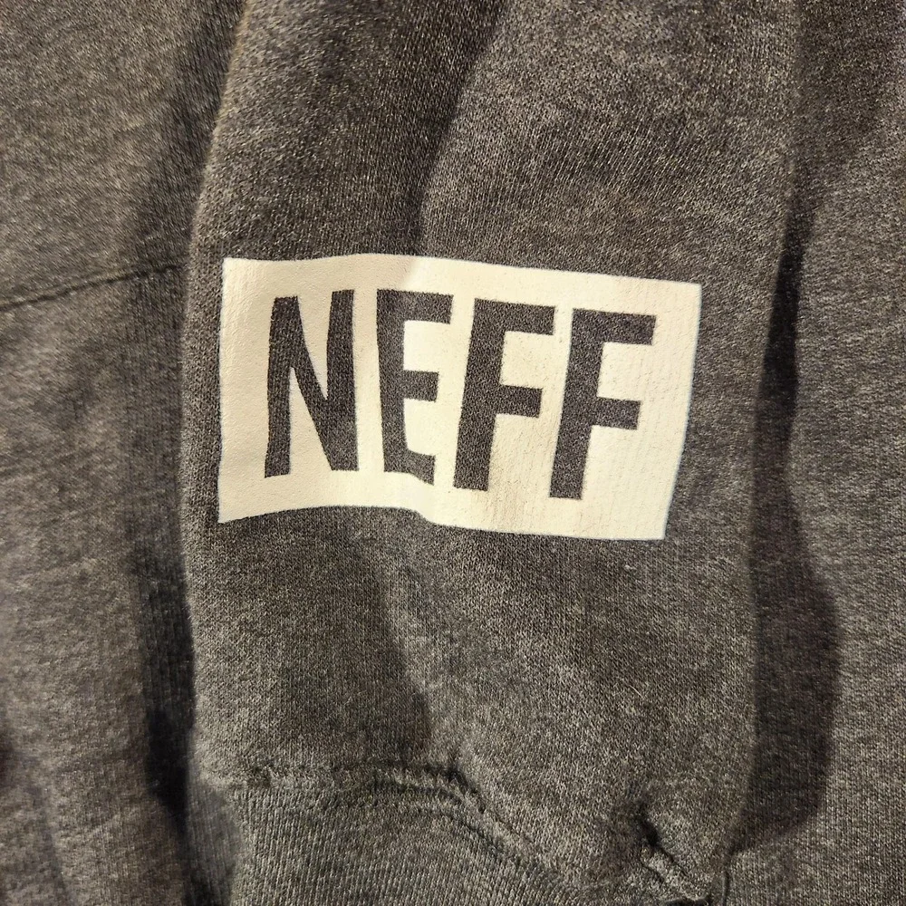 Disney Mickey Mouse Hoodie Sweatshirt‎ Mens Medium Gray NEFF Pullover Graphic